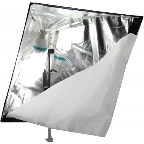  ALZO Digital ALZO 200 CFL Economy Softbox Video Light 5600K, Bright Daylight with Lightweight Softbox, Perfect for Interviews and Green Screen