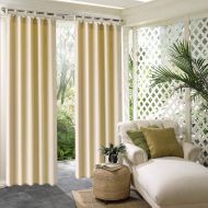 Pro Space Privacy Outdoor Single Window Curtain Panel 50x120-Inch for Porch Patio Window Treatment Tab Top Blackout UV Ray Protected Waterproof Indoor Outdoor CurtainDrape