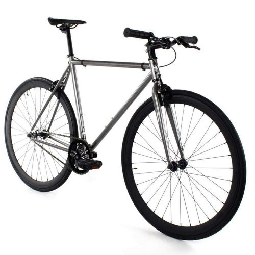  Golden Cycles Single Speed Fixed Gear Bike with Front & Rear Brakes