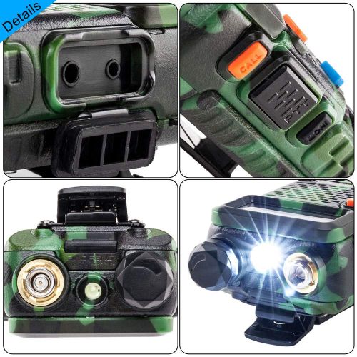  OLYM STORE Olymstore 10 Pack Dual Band 5W Walkie Talkie 1.5 LCD with 1-LED Flashlight Camouflage Color
