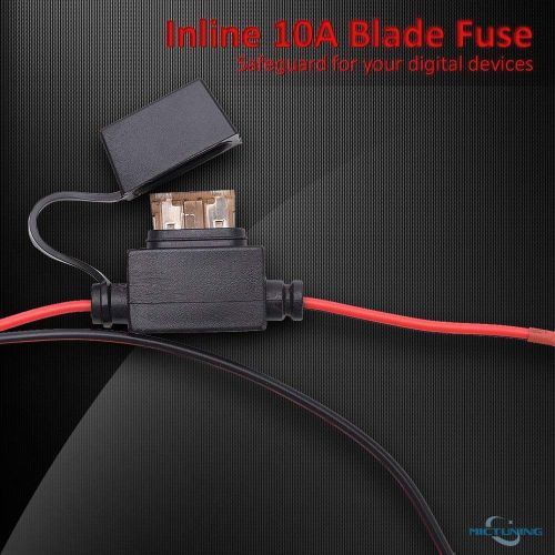  MICTUNING SAE to USB Cable Adapter Waterproof USB Charger Quick 2.1A Port with Inline Fuse for Motorcycle Cellphone Tablet GPS and More