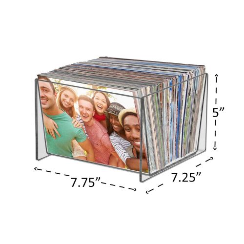  Marketing Holders Photo Art Bins Holds 5 x 7 Prints Browse Bins Durable Floor or Counter Clear Showcase Pictures Painting Prints