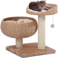 PetPals Paper Rope Natural Bowl Shaped with Perch Cat Tree