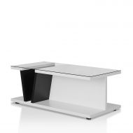 Mecor 247SHOPATHOME IDI-171995CT Filia Coffee Table, White/Black