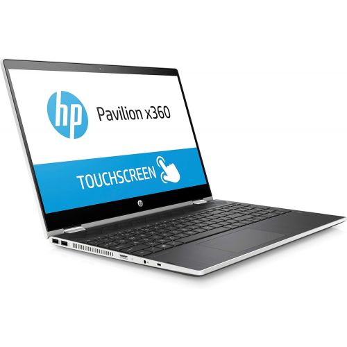 에이치피 HP Pavilion x360 15.6 2-in-1 Laptop: Core i5-8250U, 128GB SSD, 8GB RAM, 15.6 Full HD Touchscreen, Backlit Keyboard