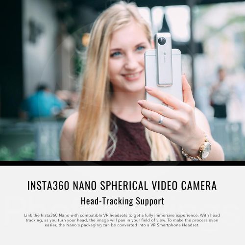  Photo Savings Insta360 Nano Spherical Video Camera iPhone (Silver) 32GB Accessory Bundle iPhone Charging Dock + Stable Tripod + Xpix Deluxe Cleaning Kit