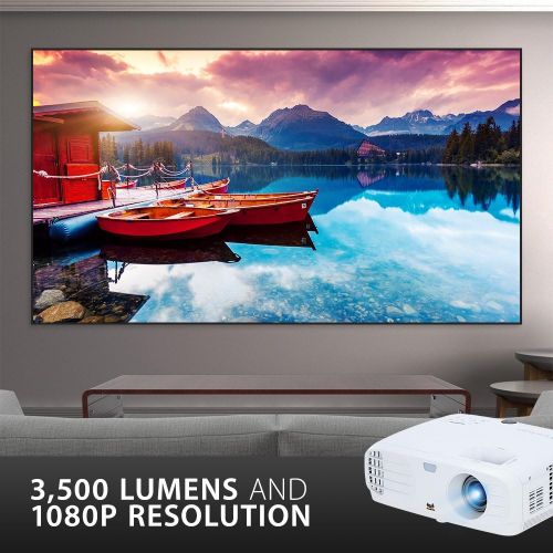  ViewSonic PX706HD 1080p Projector Short Throw with 3000 Lumens 22,000:1 DLP 3D Dual HDMI USB C and Low Input Lag for Home Theater and Gaming