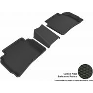 상세설명참조 3D MAXpider Front Row Custom Fit All-Weather Floor Mat for Select Chevrolet Malibu Models - Kagu Rubber (Black)