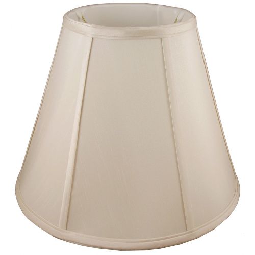  American Pride Lampshade Co. American Pride 13x 22x 13.25 Round Soft Shantung Tailored Lampshade, Light Beige