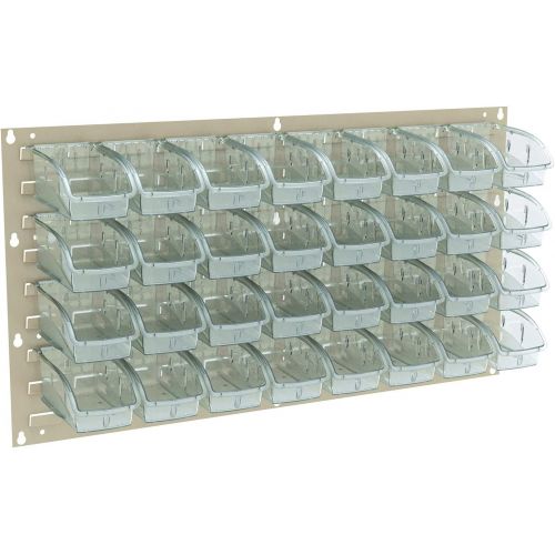  Akro-Mils 30118BEIGE Louvered Wall Panel for Hanging Plastic Storage Bins, 18 x 61, Beige,