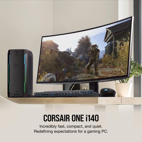커세어 Corsair CORSAIR ONE PRO Compact Gaming Desktop PC, i78700K, GTX 1080, 480GB M.2 SSD, 2TB HDD, 16GB DDR4, VR-Ready