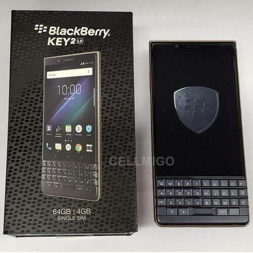 블랙베리 BlackBerry BBE100-2 KEY2 LE Unlocked Android Smartphone, 64GB, 13MP Rear Dual Camera, Android 8.1 Oreo (U.S. Warranty) (Dark Blue)