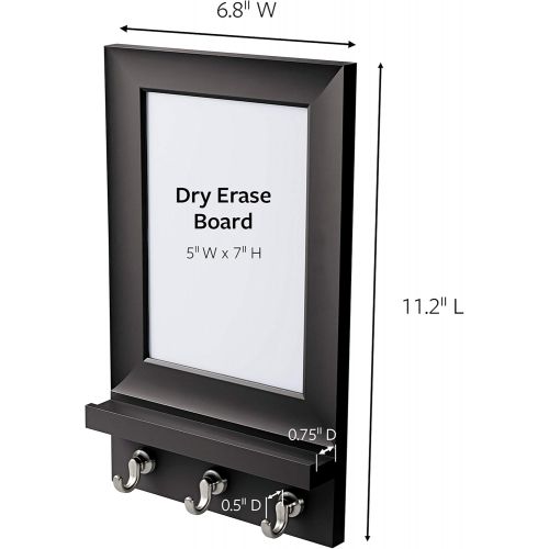  Command Dry Erase Message Center, 1 organizer, 8 strips, Indoor Use (HOM24DEBS-ES),Gray