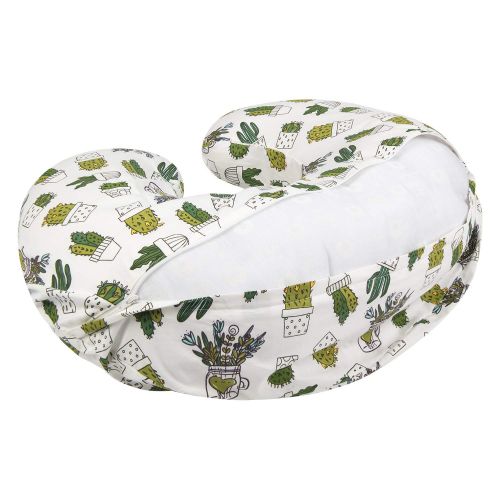  [아마존베스트]ALVABABY Nursing Pillow Cover Slipcover,100% Organic Cotton,Soft and Comfortable,Feathers Design,Maternity Breastfeeding Newborn Infant Feeding Cushion Cover,Baby Shower Gift ZT-Z1