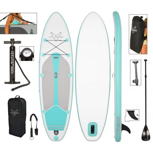  Vilano Journey Inflatable SUP Stand up Paddle Board Kit