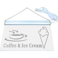 ADVPRO Coffee Ice Cream Cafe Shop Gift LED Neon Sign Blue 24 x 16 Inches st4s64-j711-b