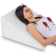 [아마존핫딜][아마존 핫딜] Abco Tech Bed Wedge Pillow with Memory Foam Top - Reduce Neck and Back Pain, Snoring, Acid Reflux and Respiratory Problems - Ideal for Sleeping, Reading, Rest or Elevation - Breathable and W