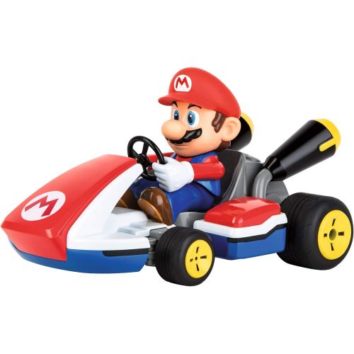  Carrera RC 162107 Official Licensed Mario Race Kart 1: 16 Scale 2.4 Ghz Splash Proof Remote Control Car Vehicle with Sound & Realistic Body Tilting Action - Rechargeable Battery -