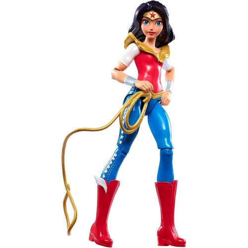  DC Super Hero Girls Wonder Woman with Magic Lasso Action Doll + Supergirl with Cape Super Hero 6 High Figures 2-Pack