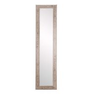 BrandtWorks AZBM63Thin Farmhouse White Slim Full Length Mirror, 22 x 71.5, Gray