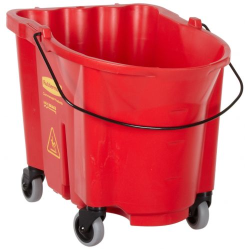  Rubbermaid Commercial Products Rubbermaid Commercial WaveBrake Bucket, 35-Quart Capacity, 20.1-Inch Length x 16-Inch Width x 17.4-Inch Height, Red (FG757088RED)