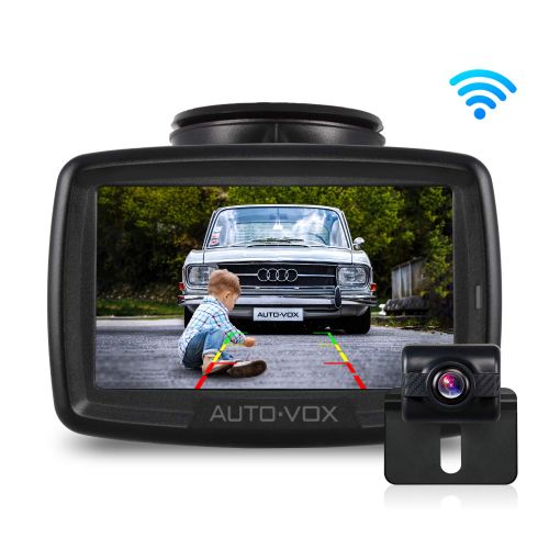  [아마존 핫딜]  [아마존핫딜]AUTO-VOX W2 NO Interference Digital Wireless Backup Camera System Kit with Built-in Transmitter, IP68 Waterproof Wireless Rear View Camera and 4.3’LCD Wireless Reversing Monitor for Trailer
