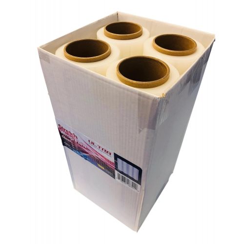  Gpack 18 x 1000 Feet 4 Rolls 85 Gauge Thick Stretch Film Wrap for Moving and Packing Industrial Strength, Clear Plastic Pallet Shrink Film Ideal For Furniture, Boxes, Pallets.