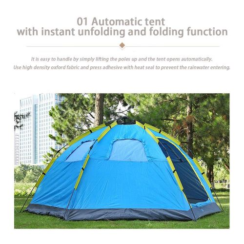  Odoland WOSTORE Instant Pop Up Camping Tent Automatic for Family