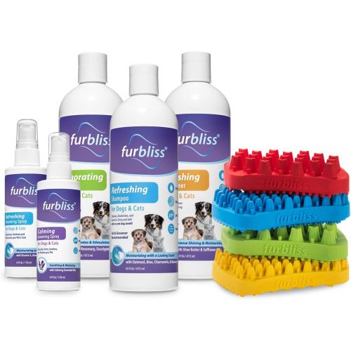  Furbliss Refreshing Dog & Cat Pet Shampoo with Essential Oils - No Wet Dog Smell, Tear Free, Smelly Dog Relief (Gallon)
