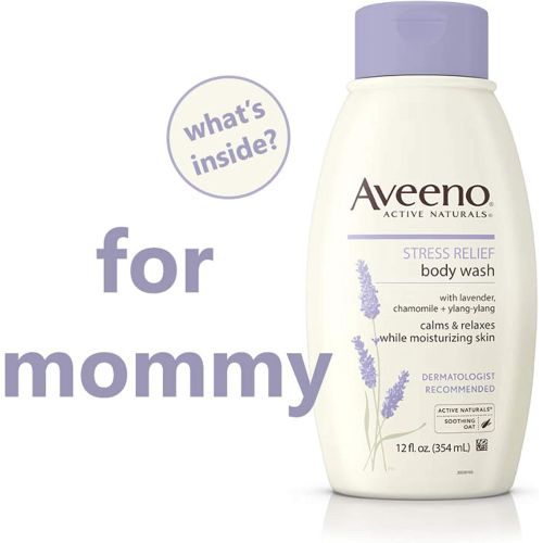  Aveeno Baby Daily Bathtime Solutions Gift Set to Nourish Skin for Baby and Mom, 4 items