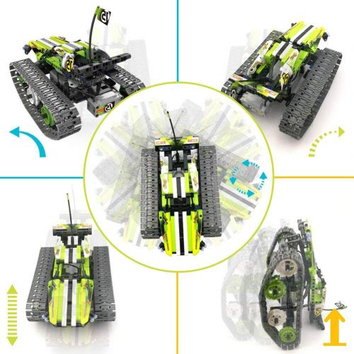  BIRANCO. Remote Control Car for Boys - RC Tracked Racer Building Blocks Set Kit, Fun, Educational, Learning, STEM Toys for Kids Age 8, 9, 12, 13 and 14 Year Old Boy Gift Ideas