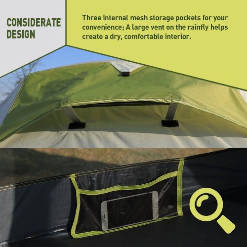  Weanas Mountaineering Adventure 1 Person Single Bivy Backpacking Tent Extra Size Lightweight Portable with Gear Storage Footprint