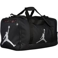 Nike Air Jordan Jumpman Duffel Sports Gym Bag Black/Silver 8A1913-023 Wet/Dry Shoe Pocket Water Resistant