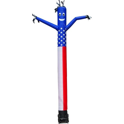  LookOurWay Air Dancers Inflatable Tube Man Attachment, 20-Feet, RedWhiteGreen (No Blower)