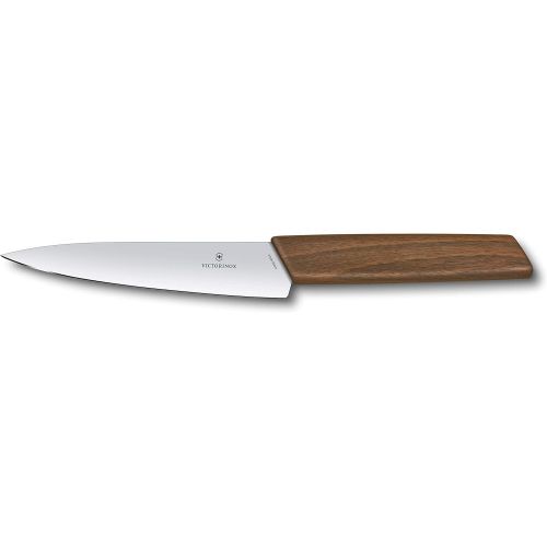  Victorinox 6.9010.22G Swiss Modern Carving Knife, 8.5, Walnut Wood