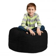 Chill Sack Bean Bag Chair: Large 2 Memory Foam Furniture Bean Bag - Big Sofa with Soft Micro Fiber Cover - Navy