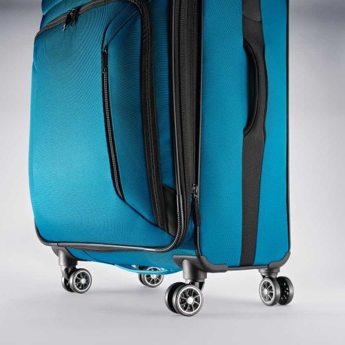  American Tourister Zoom 21 Spinner Carry-On Luggage, Teal Blue