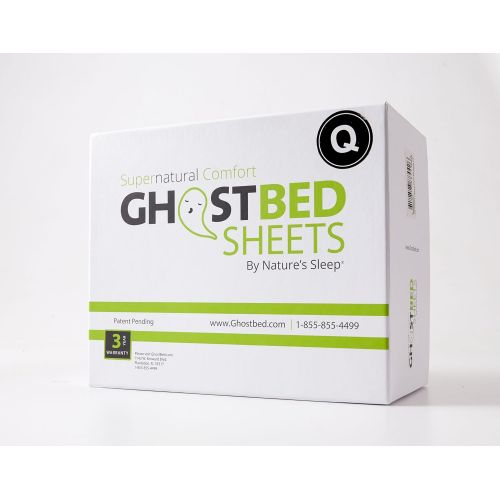  Ghostbed GhostBed Queen Premium Supima Cotton and Tencel Luxury Soft Sheet Set, Grey, 4 Piece