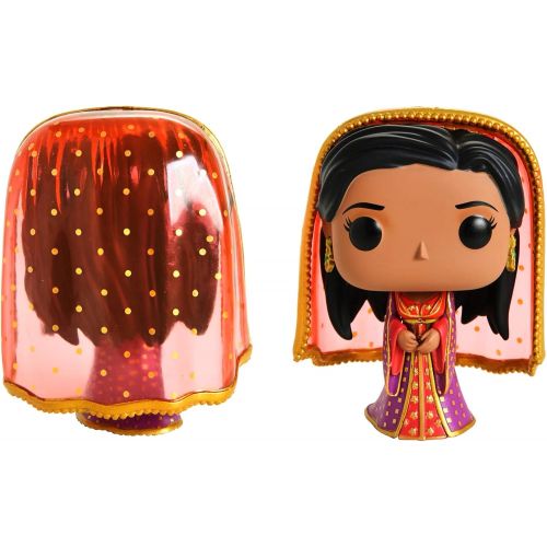  Arabian Enchantment Figure Box Set Exclusive Aladdin Movie Moment Jafar Snake Abu Pint Size / Princess Jasmine Desert Moon Outfit #543 + Genie of The Lamp Pocket Pop Keychain Backp