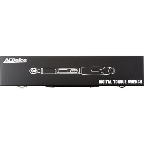  ACDelco Tools ARM313-2A 1.11-22.12 ft-lbs 14 Angle Electronic Digital Torque Wrench with Buzzer, Vibration & Flashing Notification