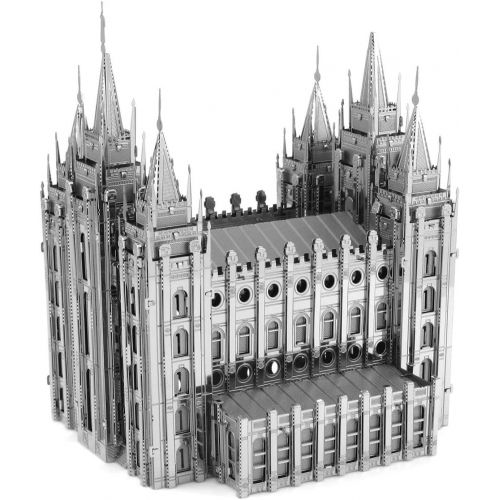  Fascinations ICONX 3D Metal Model Kits Set of 3 - St Basils Cathedral - Notre Dame Cathedral - Salt Lake City Temple