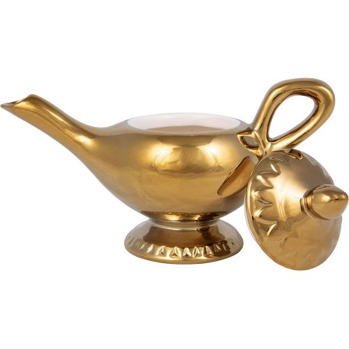디즈니 Disney Aladdin Ceramic Sugar and Creamer Set - Genie and Lamp Classic Design - Official Disney Kitchen and Party Decor