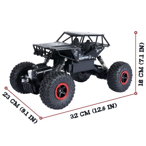  IFixer iFixer RC Cars Off-Road Rock Vehicle Crawler 2.4Ghz 4WD High Speed 1:14 Radio Remote Control Racing Cars Electric Fast Race Buggy Hobby Car Black