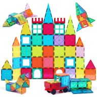 [아마존 핫딜] Jasonwell 65 PCS Magnetic Tiles Building Blocks Set for Boys Girls Preschool Educational Construction Kit Magnet Stacking Toys for Kids Toddlers Children 3 4 5 6 7 8 Year Old