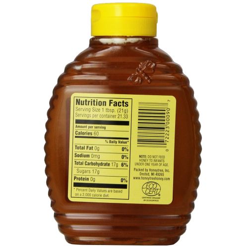  Honey Tree HoneyTree Organic Tropical Honey, 16 Ounce (Pack of 6)