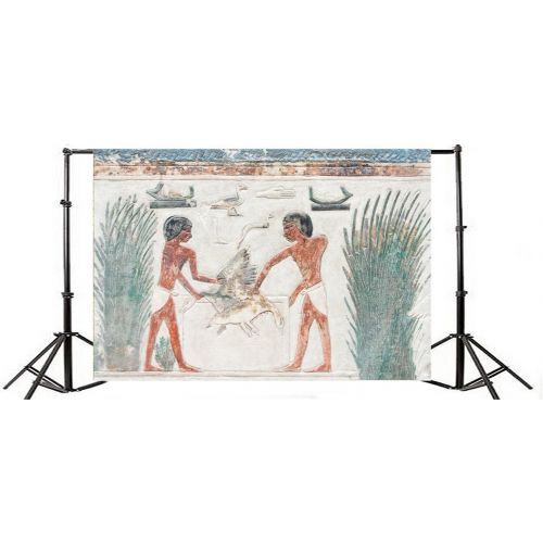  Yeele 10x6.5ft Ancient Egypt Mural Background for Photography Fresco Backdrop Egypt Primitive Society Hieroglyphics Vintage Antique Wall Painting Kid Children Photo Booth Shoot Vin