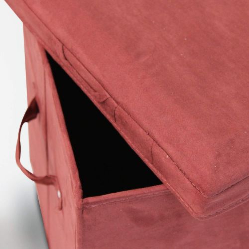  Casual Home Microsuede Folding Storage Ottoman, Sage