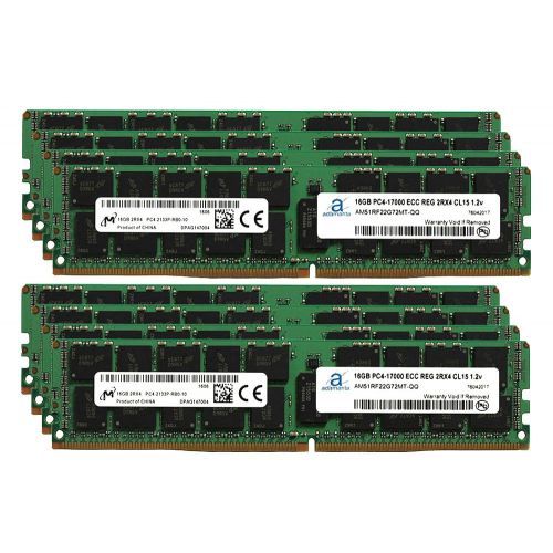  Micron Original 128GB (8x16GB) Server Memory Upgrade for HP Z440 Workstation DDR4 2133MHz PC4-17000 ECC Registered Chip 2Rx4 CL15 1.2V SDRAM Adamanta