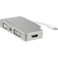 StarTech.com USB-C Multiport Adapter - Aluminum - USB Type C to VGA  4K HDMIMini DisplayPortDVI - USB C Adapter