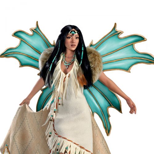  Blessings The Ashton-Drake Galleries Renata Jansen Fantasy Doll With Wings And Faux Leather Outfit: Sedona Sky
